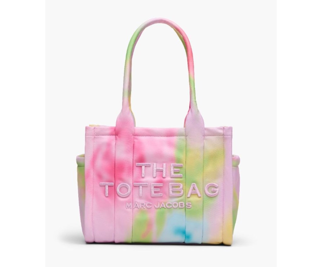 The Blurred Floral Medium Puffy Nylon Tote Bag